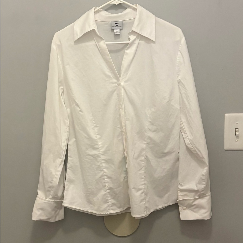Worthington off white Stretch Blouse - Picture 2 of 6
